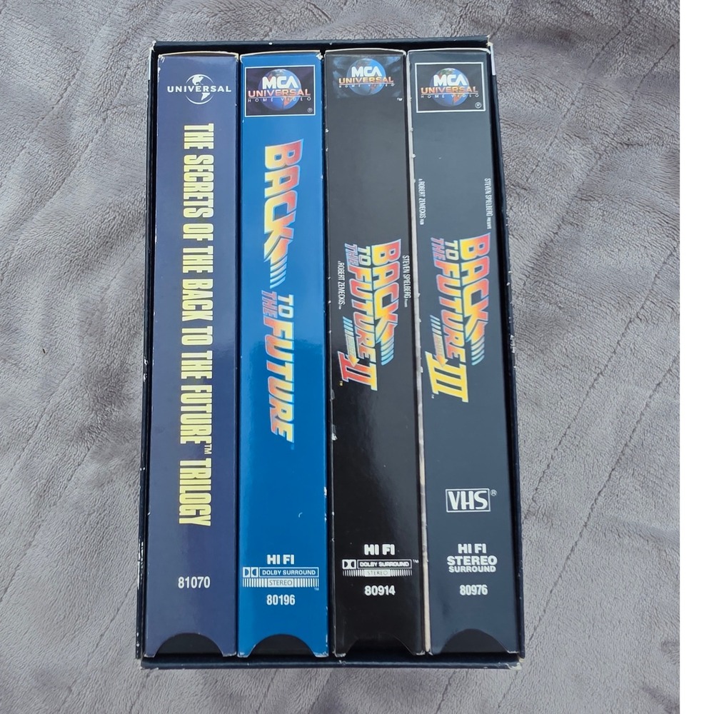 Universal Back to the Future Trilogy + Secrets VHS Limited Edition Set Movies